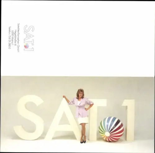 Autogrammkarte Moderatorin Susanne Holst, Portrait, Autogramm