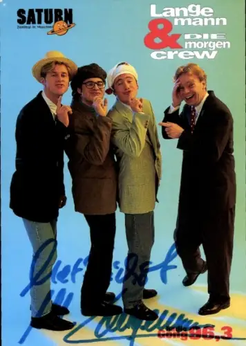 Ak Schauspieler Michael Herbig und Moderator Makus Langemann und die Morgencrew, Autogramm