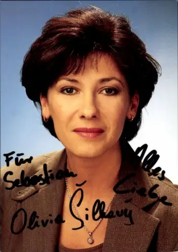 Ak Schauspielerin Olivia Silhavy, Portrait, Autogramm