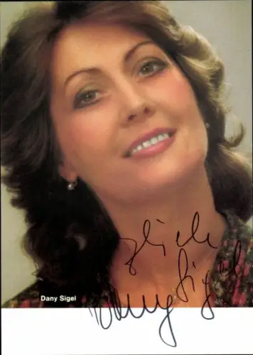 Ak Schauspielerin Dany Sigel, Portrait, Autogramm