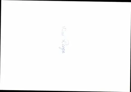 Autogrammkarte Moderatorin Nina Ruge, Portrait, Autogramm