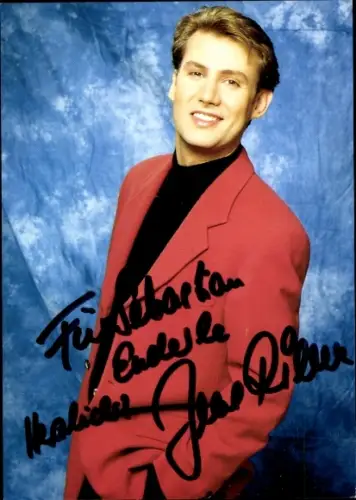 Ak Nachrichtensprecher Jens Riewa, Portrait, Tagesschau, ARD-Aktuell, Autogramm