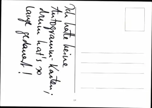 Autogrammkarte Moderatorin Helgret Ruff, Portrait, Autogramm