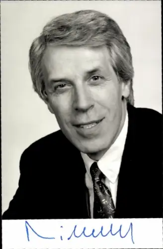 Autogrammkarte Moderator Alexander Niemetz, Portrait, Autogramm