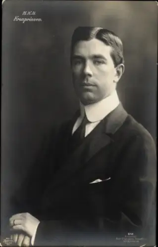 Ak Kronprinz Gustaf Adolf von Schweden, Portrait