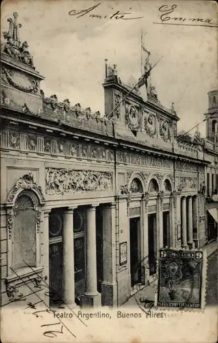 Ak Buenos Aires, Argentina, Teatro Argentino