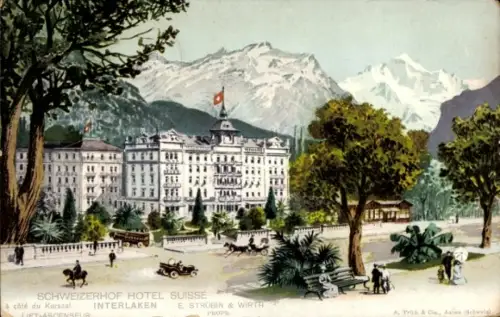 Ak Interlaken Kanton Bern Schweiz, Schweizerhof Hotel Suisse