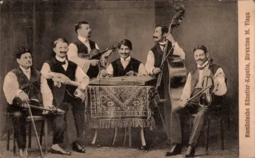 Ak Rumänische Künstler-Kapelle, Direktion M. Vlagu