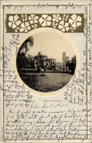 Präge Passepartout Ak Babelsberg Potsdam, Schloss Babelsberg