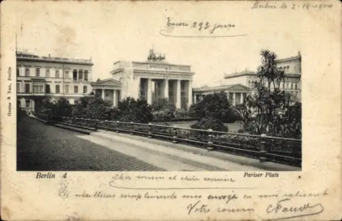 Ak Berlin Mitte, Pariser Platz