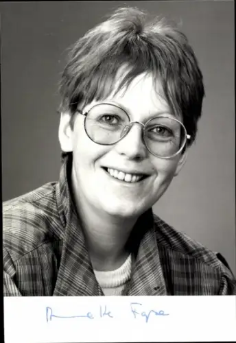 Ak Politikerin Annette Faße, Portrait, SPD, Autogramm