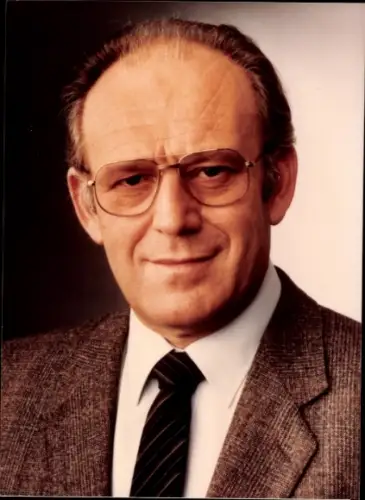 Autogrammkarte Politiker Dr. Heinz Eyrich, Portrait, Autogramm