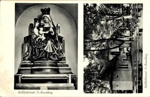 Ak Góra Świętej Anny Sankt Annaberg Oberschlesien, Kloster St. Annaberg, Wallfahrtsort, Gnadenbild