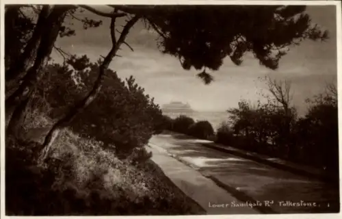 Ak Folkestone Kent England, Untere Sandgate Straße