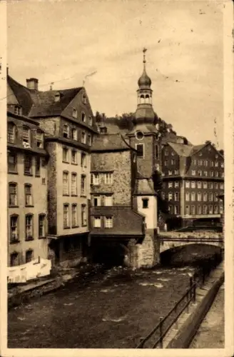 Ak Monschau Montjoie in der Eifel, Rurpartie