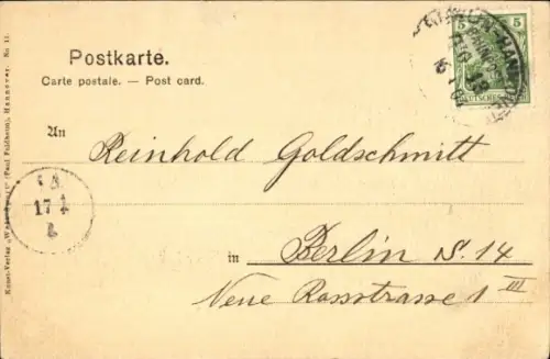 Ak Hannover, Georgstraße mit Passage,  , 1904