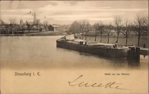 Ak Strasbourg Straßburg Elsass Bas Rhin, vor den Rechen