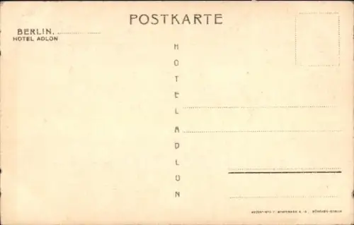 Ak Berlin Mitte, Hotel Adlon, Wohnsalon, Style Adams, Kamin