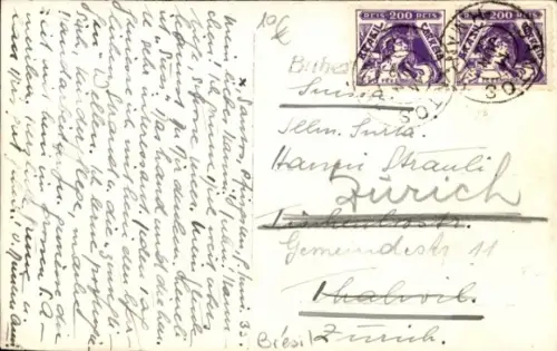 Ak São Vicente Kap Verde, Fliegeraufnahme vom Ort, Strand, Meer