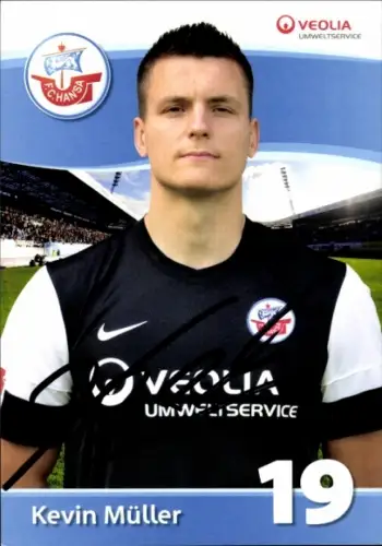 Autogrammkarte Fußballer Kevin Müller, FC Hansa Rostock, Autogramm