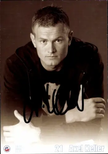Autogrammkarte Fußballer Axel Keller, FC Hansa Rostock, Autogramm