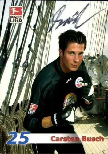 Autogrammkarte Fußballer Carsten Busch, FC Hansa Rostock, Autogramm