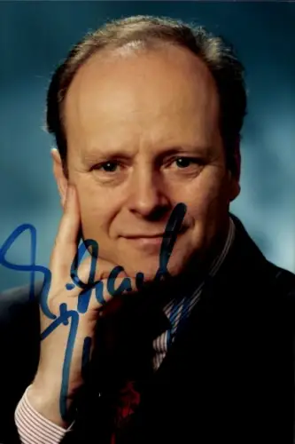 Autogrammkarte Moderator Michael Jungblut, Portrait, Autogramm