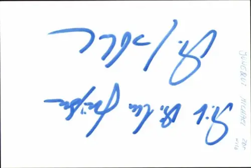 Autogrammkarte Moderator Michael Jungblut, Portrait, Autogramm