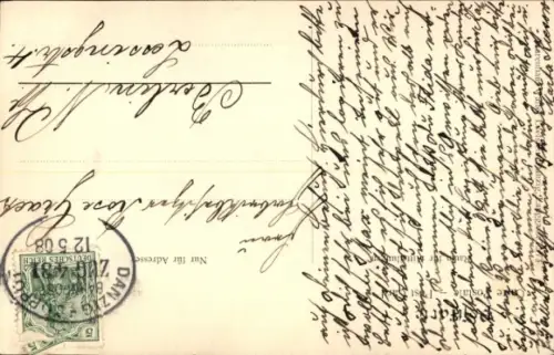 Ak Gdańsk Danzig, Frauengasse