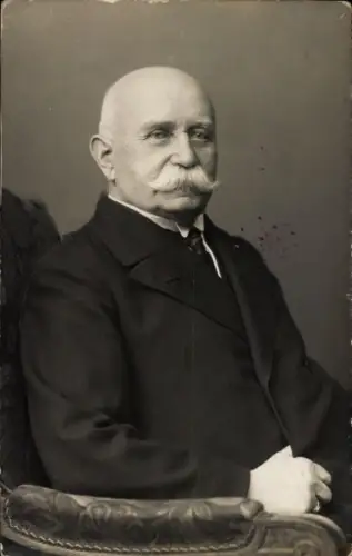 Foto Ak Graf von Zeppelin, Porträt