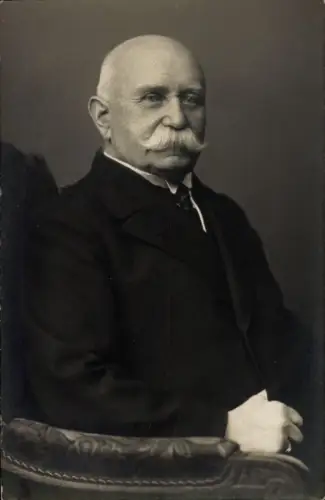 Foto Ak Graf von Zeppelin, Porträt