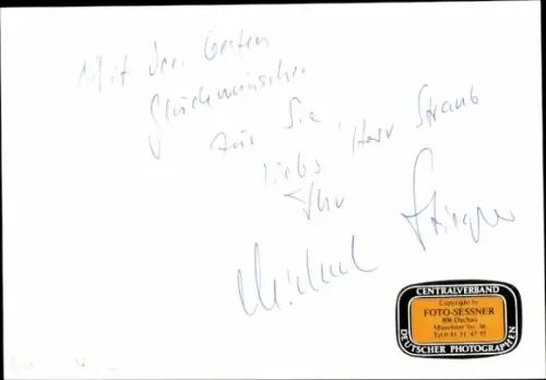 Foto Michael Stiegler, Autogramm