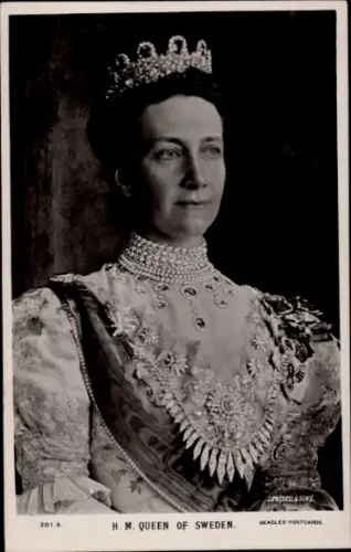 Ak Königin Viktoria von Schweden, Viktoria von Baden, Portrait