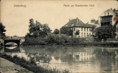 Ak Tschernjachowsk Insterburg Ostpreußen, Gawehuscher Teich
