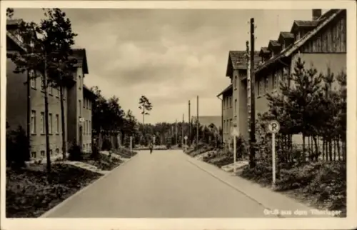 Ak Świebodzin Schwiebus Ostbrandenburg, Tiborlager, Straßenpartie