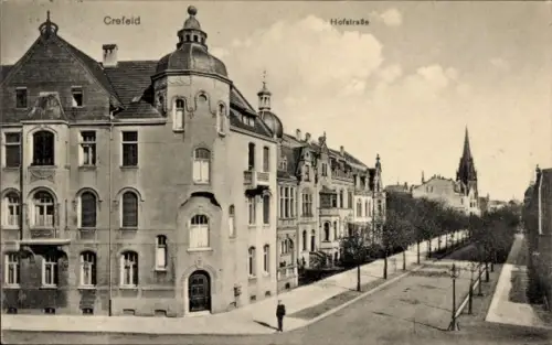 Ak Krefeld am Niederrhein, Hofstraße