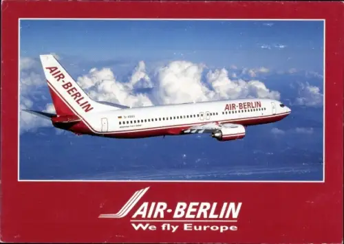 Ak Deutsches Passagierflugzeug, Air Berlin, Boeing 737 800