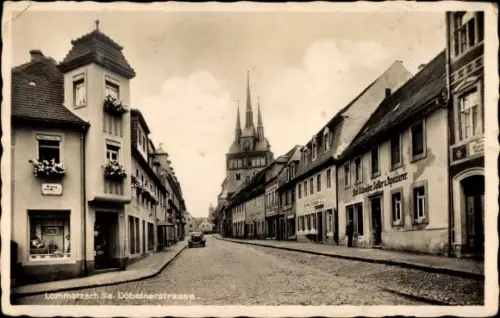 Ak Lommatzsch Sachsen, Döbelner Straße, Max Schneider