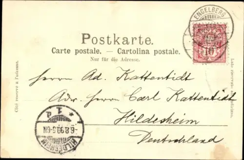 Ak Engelberg Kanton Obwalden Schweiz, Niedersurenen