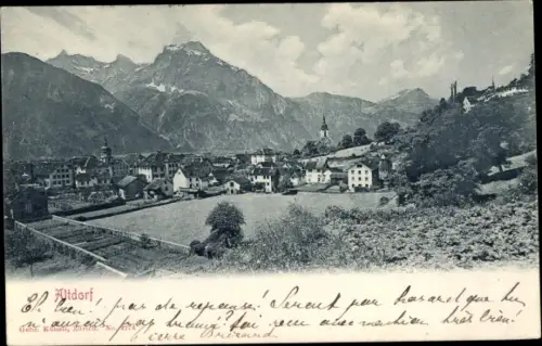 Ak Altdorf Kt. Uri Schweiz Ortschaft. Gesamtansicht