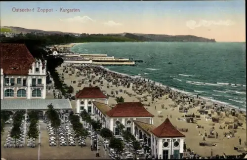 Ak Sopot Gdańsk Zoppot Danzig, Kurgarten