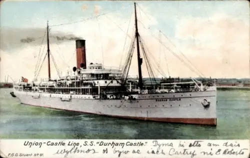 Ak Union-Castle Line, SS Durham Castle