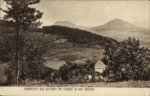 Ak Urbeis Elsass Bas Rhin, Climont, Schauplatz der Gefechte