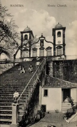 Ak Insel Madeira Portugal, Bergkirche