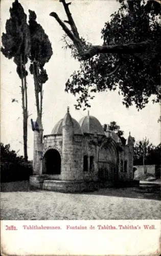 Ak Tel Aviv Jaffa Israel, Tabithabrunnen,  Fontaine de Tabitha, Tabitha's Well