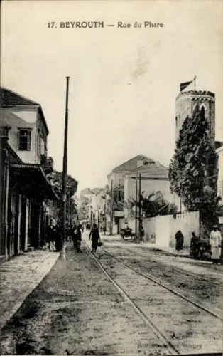 Ak Beirut Beyrouth Libanon, Rue du Phare