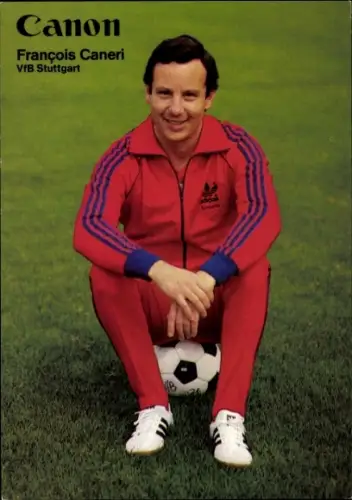 Autogrammkarte Physiotherapeut und Masseur Francois Caneri, VfB Stuttgart