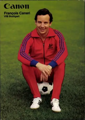 Autogrammkarte Physiotherapeut und Masseur Francois Caneri, VfB Stuttgart