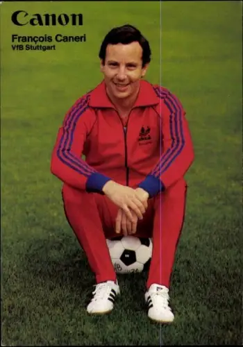 Autogrammkarte Physiotherapeut und Masseur Francois Caneri, VfB Stuttgart