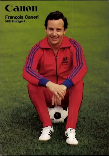 Autogrammkarte Physiotherapeut und Masseur Francois Caneri, VfB Stuttgart